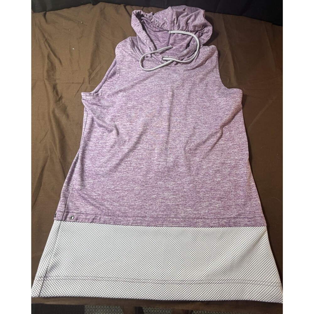 Oxford Golf Purple Hooded Sleeveless Tank Top Women’s Size M